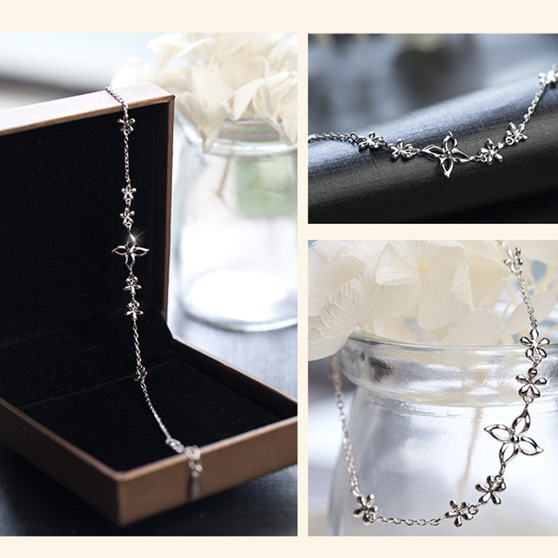 Lucky four-leaf clover bracelet